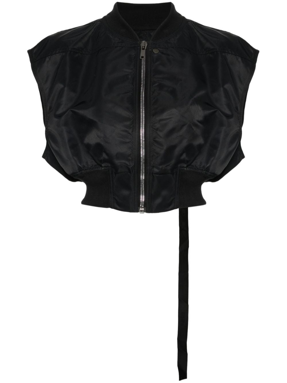 Rick Owens DRKSHDW Babel Tatlin sleeveless bomber jacket - Black von Rick Owens DRKSHDW