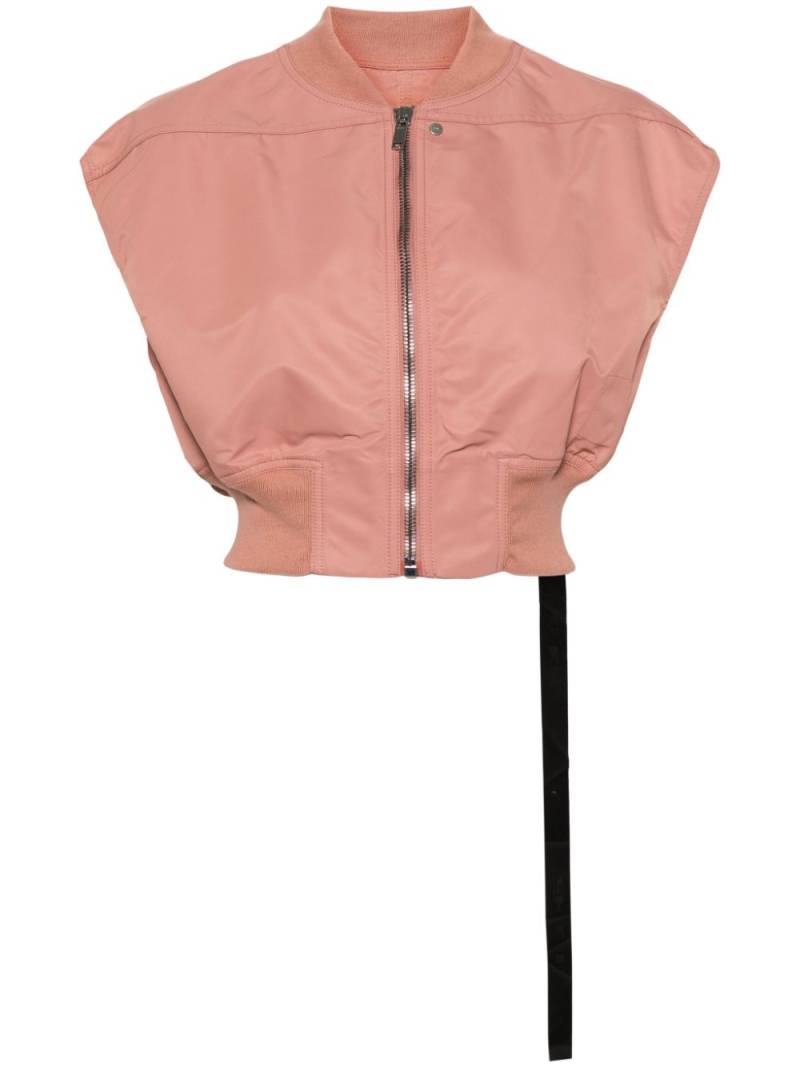 Rick Owens DRKSHDW Babel Tatlin sleeveless bomber jacket - Pink von Rick Owens DRKSHDW