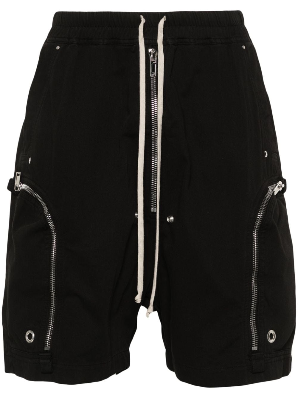 Rick Owens DRKSHDW Bauhaus cotton bermuda shorts - Black von Rick Owens DRKSHDW