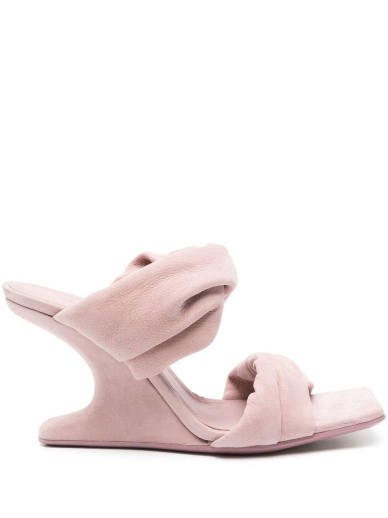 Rick Owens Cantilever 8 110mm nubuck mules - Pink von Rick Owens