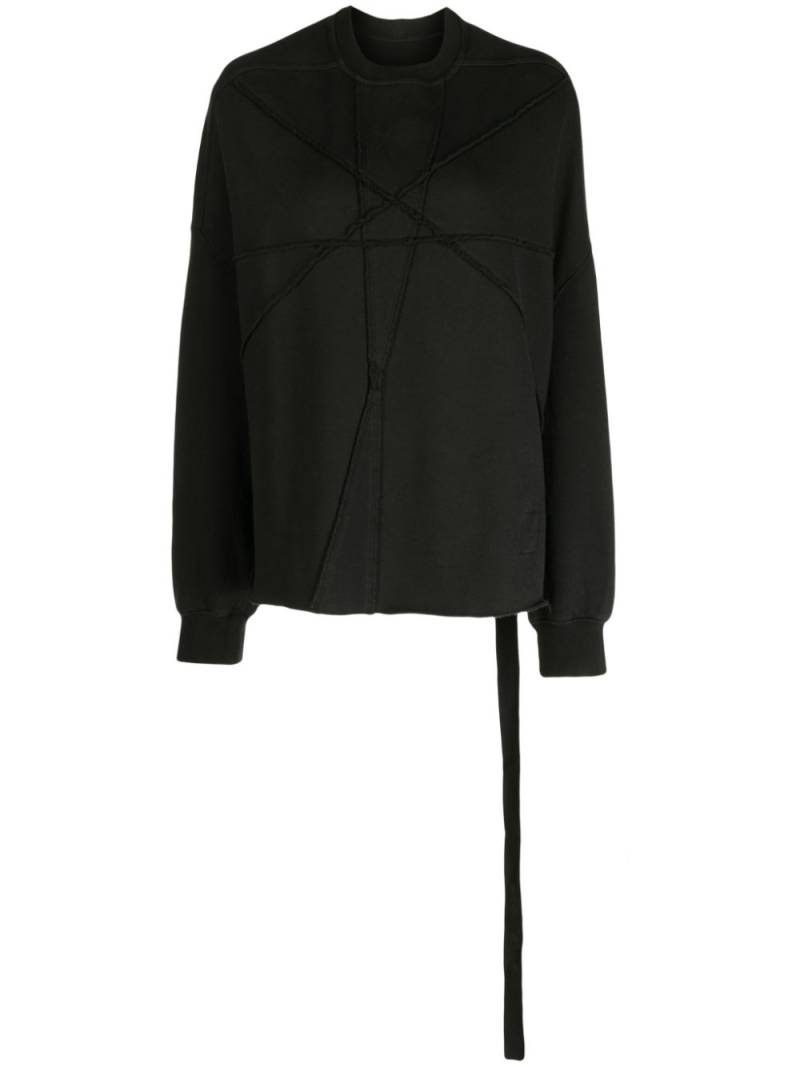 Rick Owens DRKSHDW Crater cotton sweatshirt - Black von Rick Owens DRKSHDW