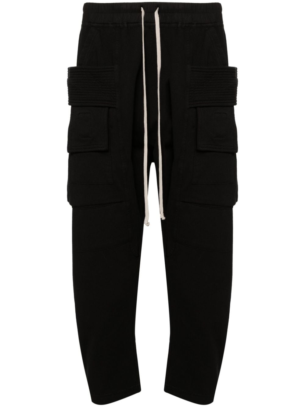 Rick Owens DRKSHDW Creatch cropped cargo track pants - Black von Rick Owens DRKSHDW