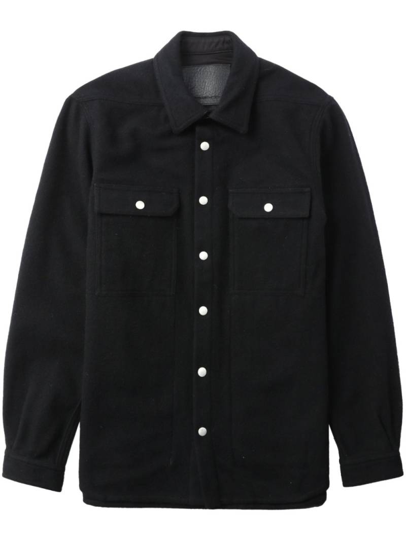 Rick Owens DRKSHDW DRKSHDW wool shirt jacket - Black von Rick Owens DRKSHDW