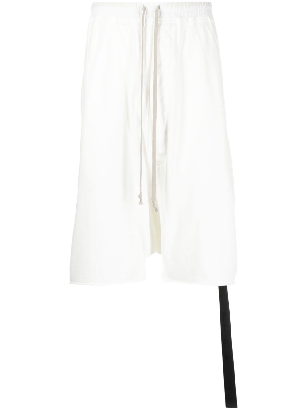 Rick Owens DRKSHDW Drawstring Pods drop-crotch shorts - White von Rick Owens DRKSHDW