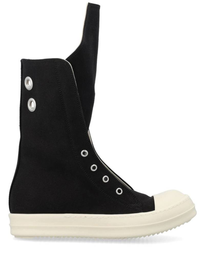 Rick Owens DRKSHDW Lido high-top suede sneakers - Black von Rick Owens DRKSHDW