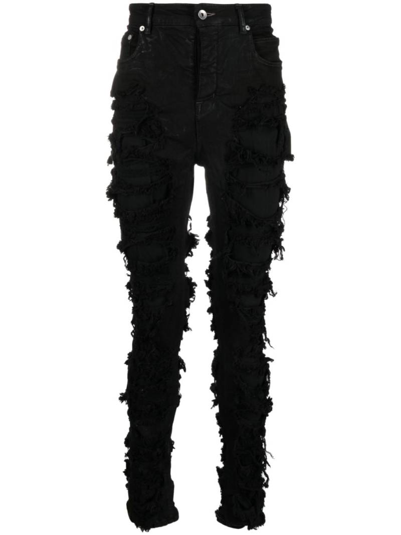 Rick Owens DRKSHDW Luxor Detroit low-rise skinny jeans - Black von Rick Owens DRKSHDW