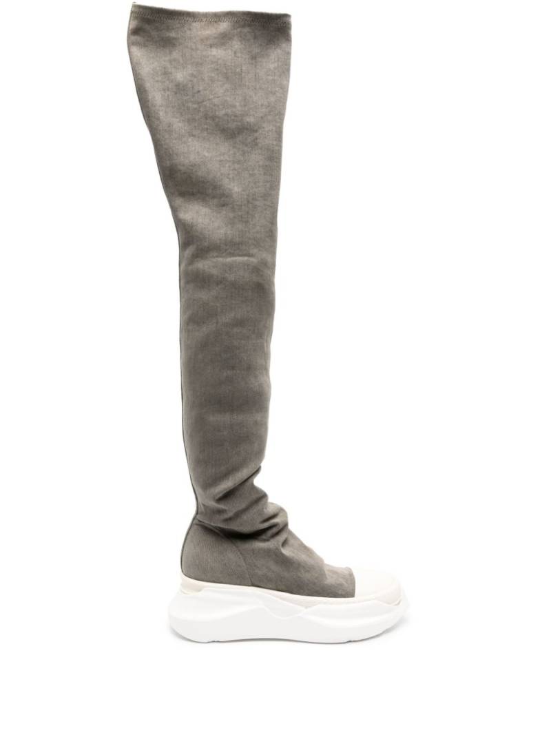 Rick Owens DRKSHDW Luxor leather sock boots - Grey von Rick Owens DRKSHDW