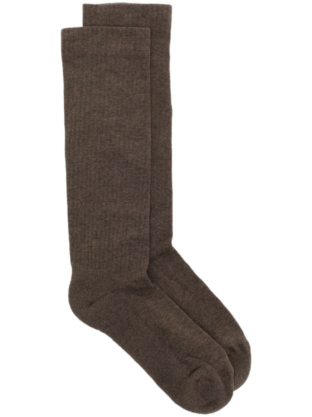 Rick Owens DRKSHDW Luxor logo-intarsia socks - Brown von Rick Owens DRKSHDW