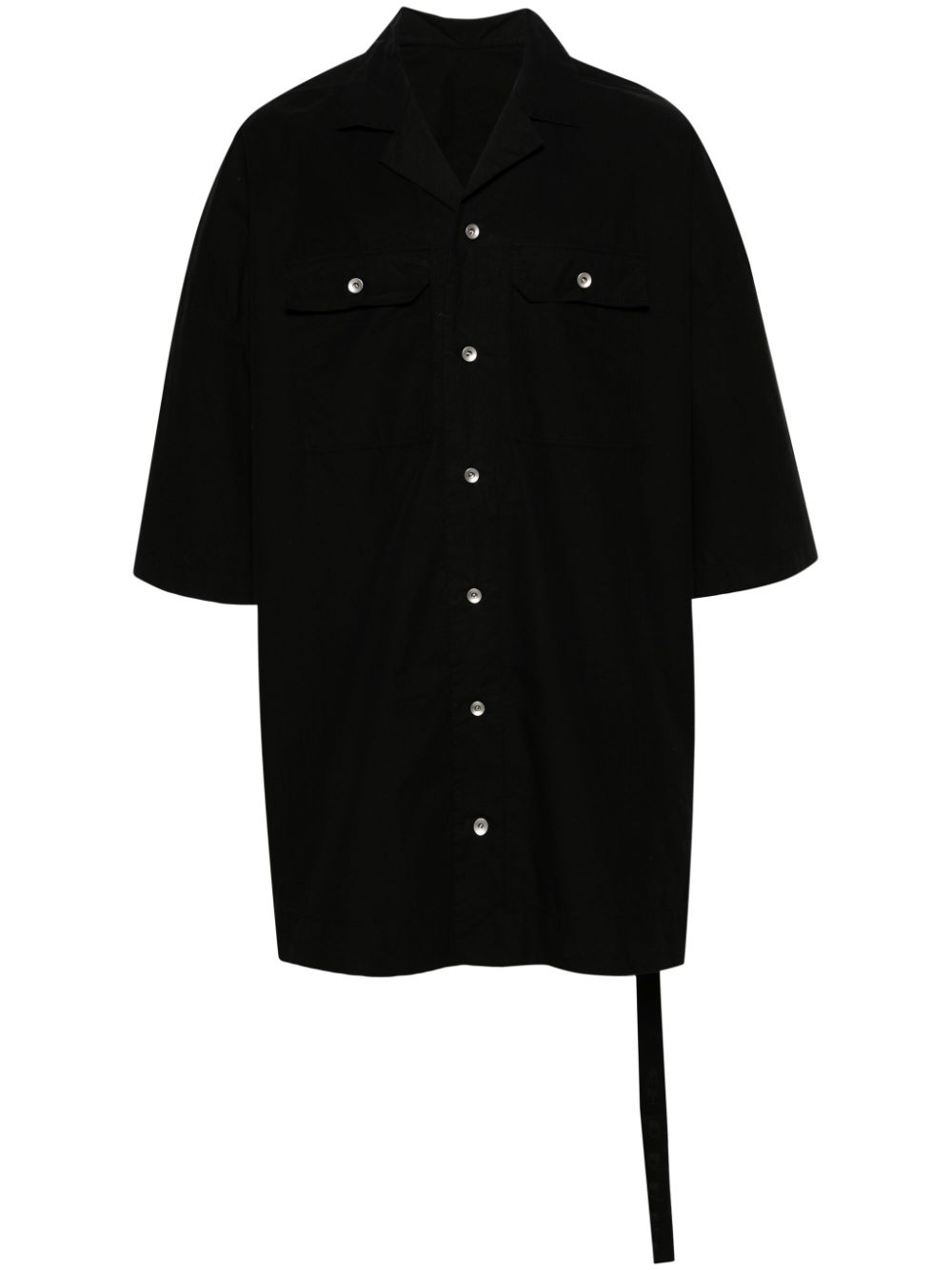 Rick Owens DRKSHDW Magnum Tommy longline shirt - Black von Rick Owens DRKSHDW