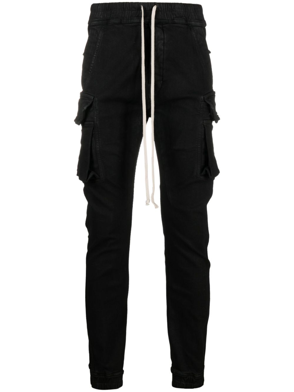 Rick Owens DRKSHDW Mastodon drawstring slim-fit trousers - Black von Rick Owens DRKSHDW