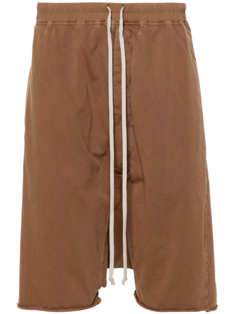 Rick Owens DRKSHDW Pods drawstring drop-crotch shorts - Brown von Rick Owens DRKSHDW