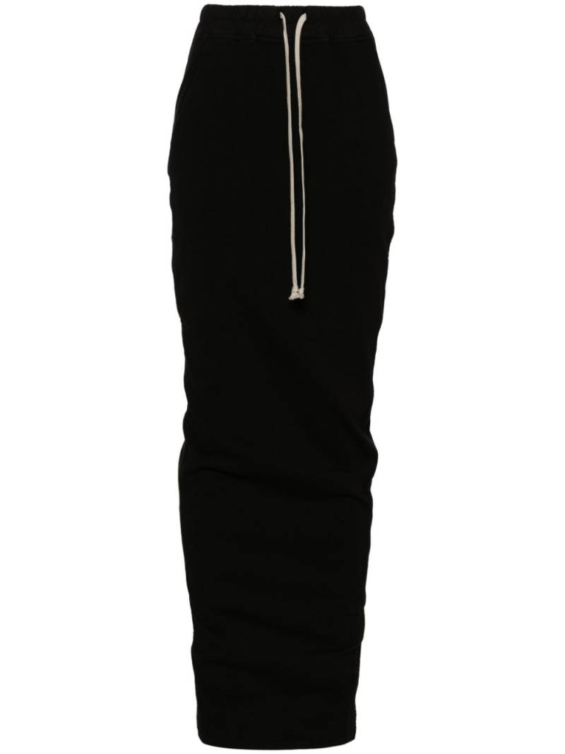 Rick Owens DRKSHDW Pull On Pillar maxi skirt - Black von Rick Owens DRKSHDW