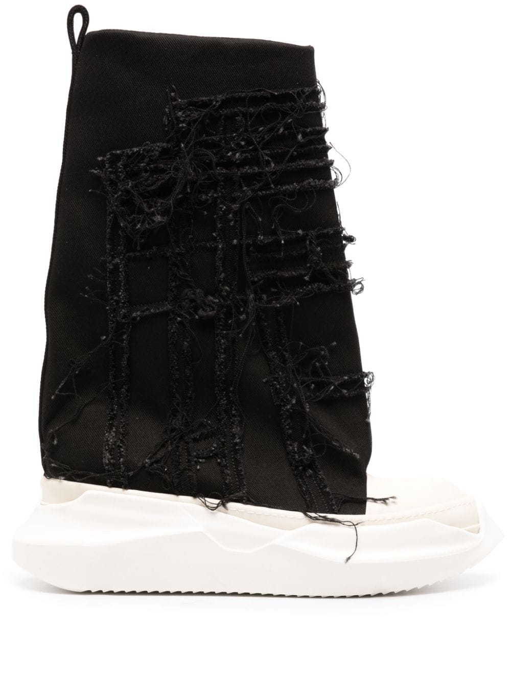 Rick Owens DRKSHDW Slashed Fogachine high-top sneakers - Black von Rick Owens DRKSHDW