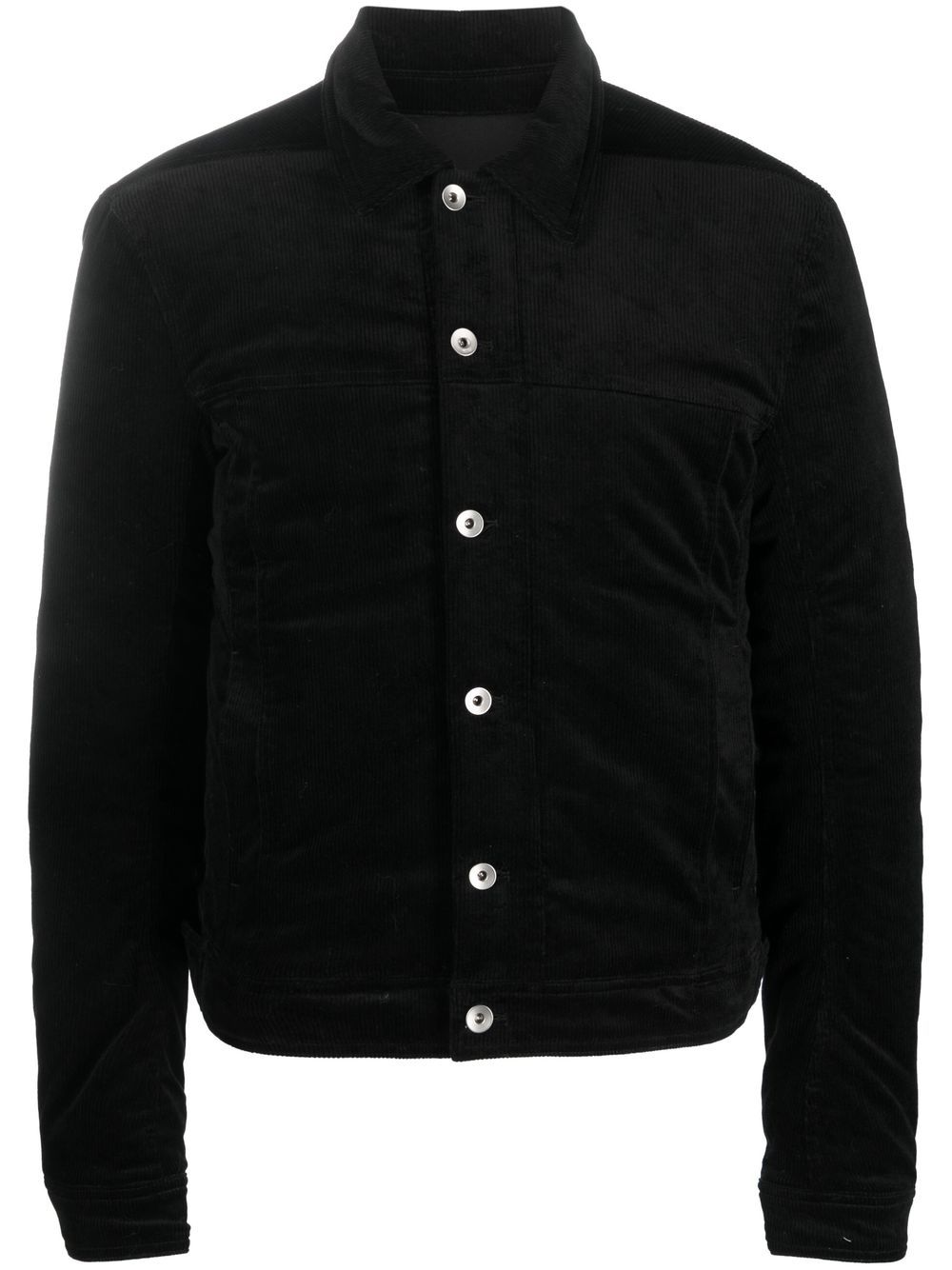 Rick Owens DRKSHDW button-down corduroy worker jacket - Black von Rick Owens DRKSHDW