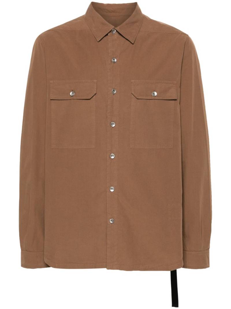 Rick Owens DRKSHDW button-up cotton shirt - Brown von Rick Owens DRKSHDW