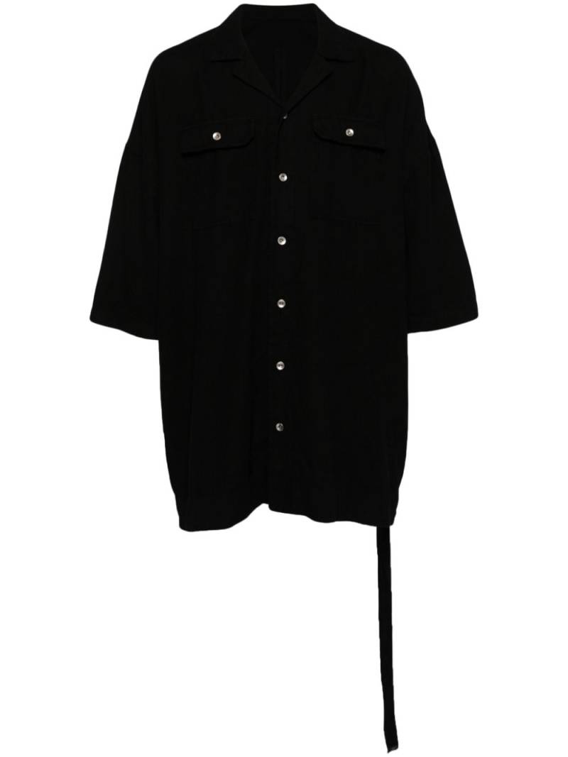 Rick Owens DRKSHDW camp-collar shirt - Black von Rick Owens DRKSHDW