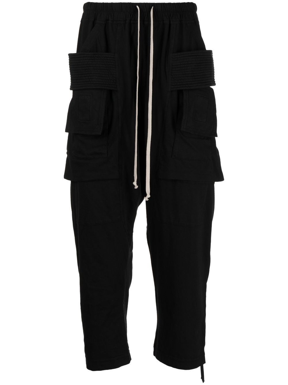 Rick Owens DRKSHDW cargo cropped drawstring trousers - Black von Rick Owens DRKSHDW