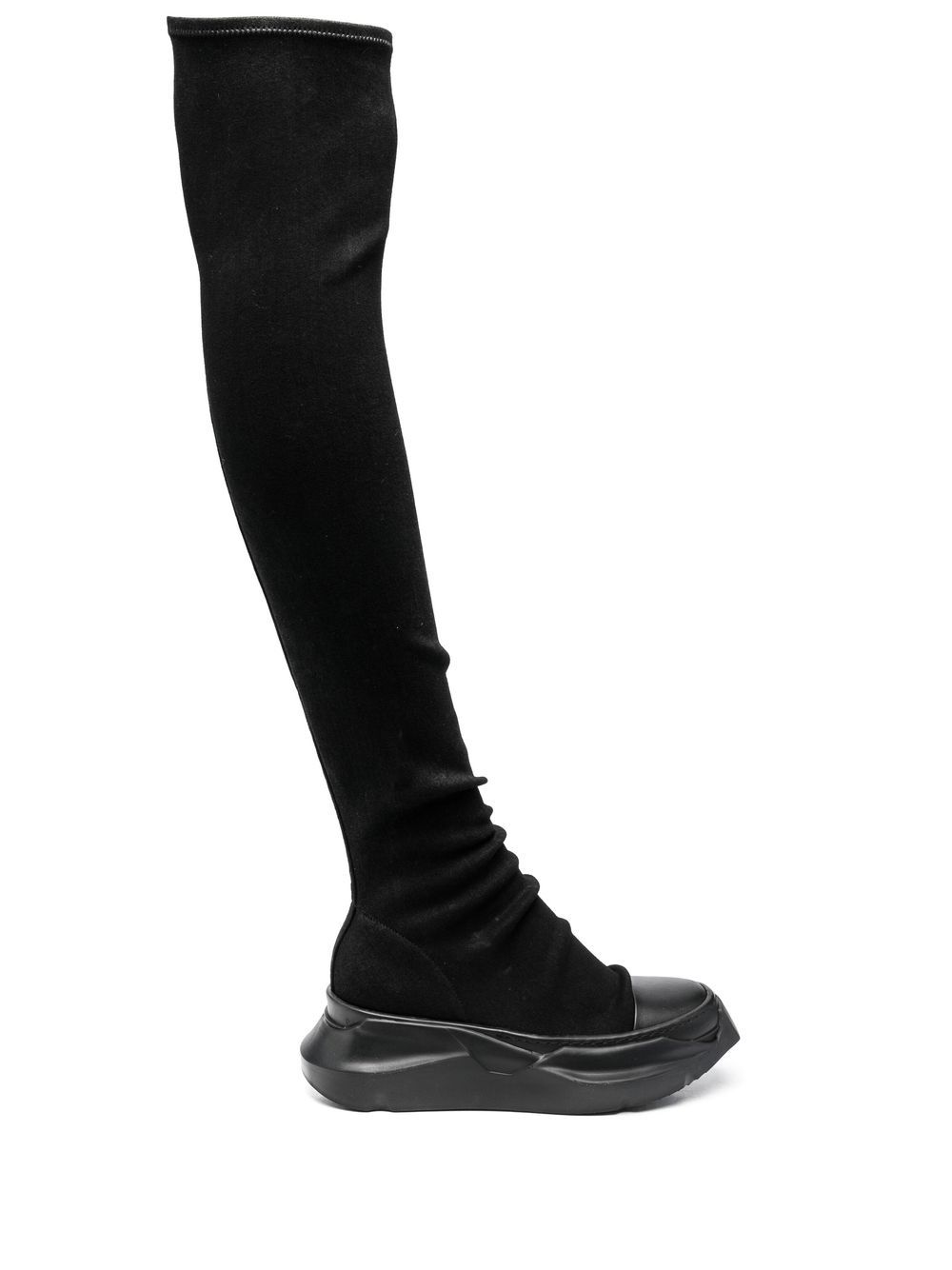 Rick Owens DRKSHDW chunky knee-length boots - Black von Rick Owens DRKSHDW