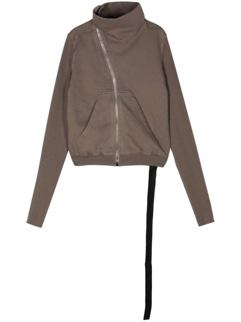 Rick Owens DRKSHDW cotton zip-up sweatshirt - Brown von Rick Owens DRKSHDW