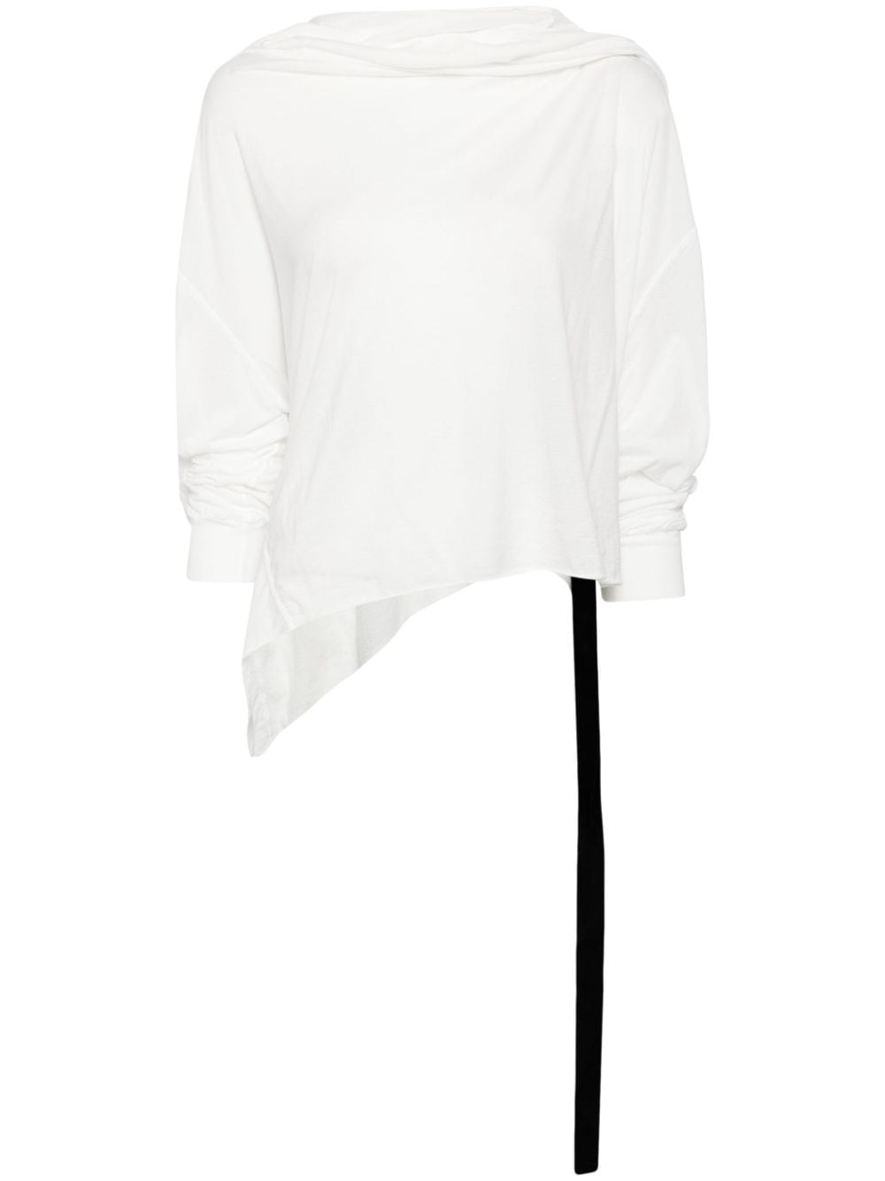 Rick Owens DRKSHDW cowl-neck cotton T-shirt - White von Rick Owens DRKSHDW