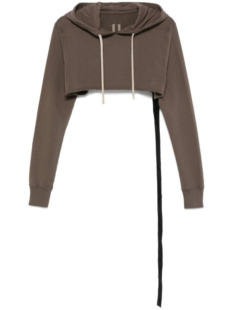 Rick Owens DRKSHDW cropped hoodie - Grey von Rick Owens DRKSHDW