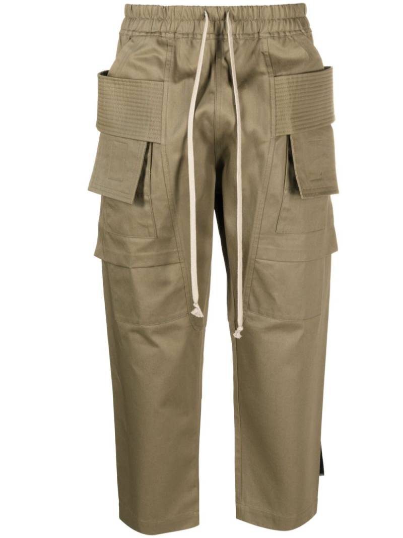 Rick Owens DRKSHDW cropped-leg cargo trousers - Green von Rick Owens DRKSHDW