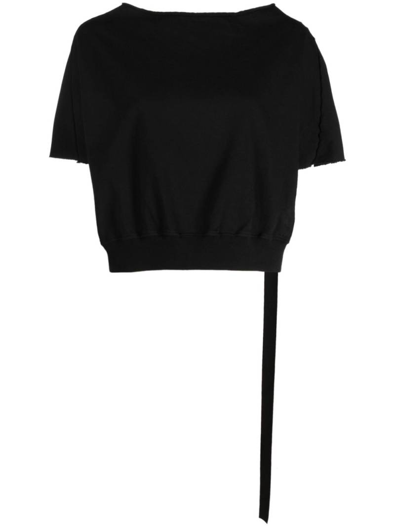 Rick Owens DRKSHDW cropped raw-cut T-shirt - Black von Rick Owens DRKSHDW