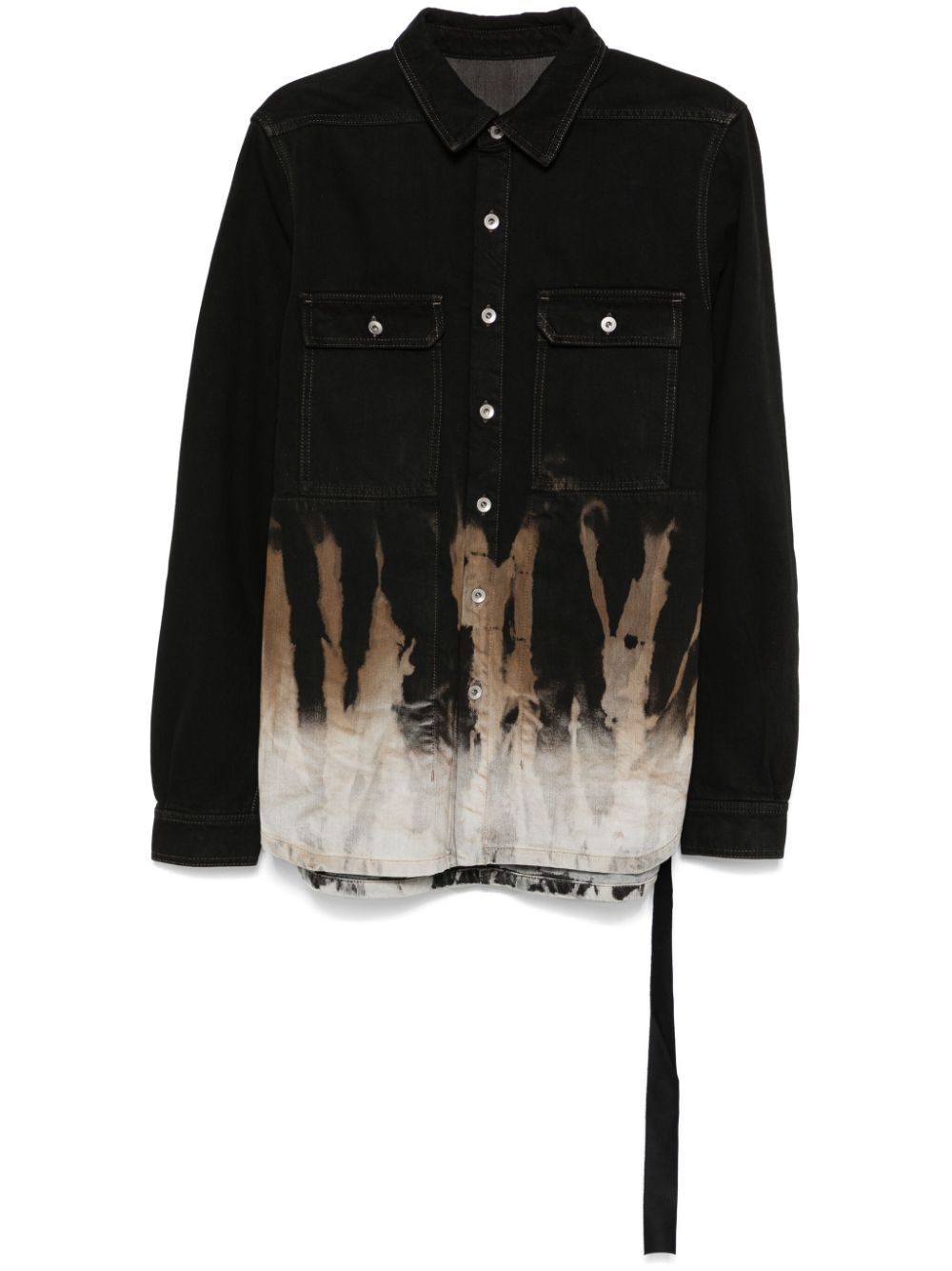 Rick Owens DRKSHDW denim overshirt - Black von Rick Owens DRKSHDW