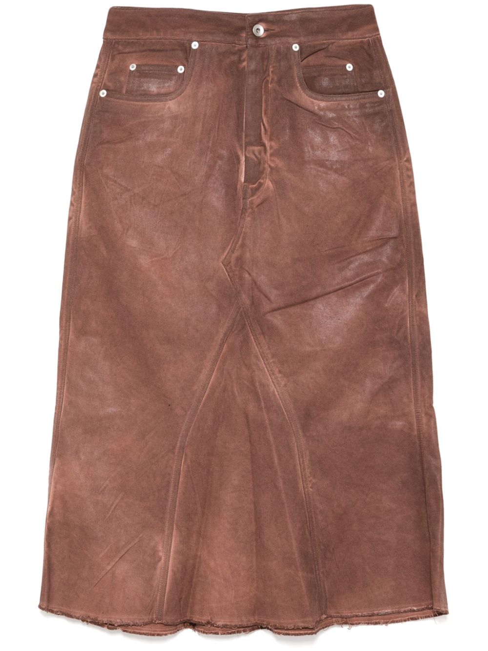 Rick Owens DRKSHDW denim skirt - Neutrals von Rick Owens DRKSHDW