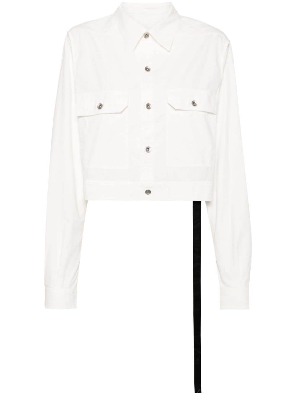 Rick Owens DRKSHDW detachable-sleeves poplin jacket - White von Rick Owens DRKSHDW