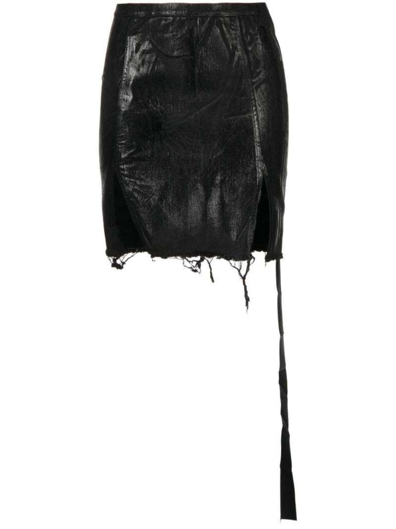 Rick Owens DRKSHDW distressed ripped skirt - Black von Rick Owens DRKSHDW