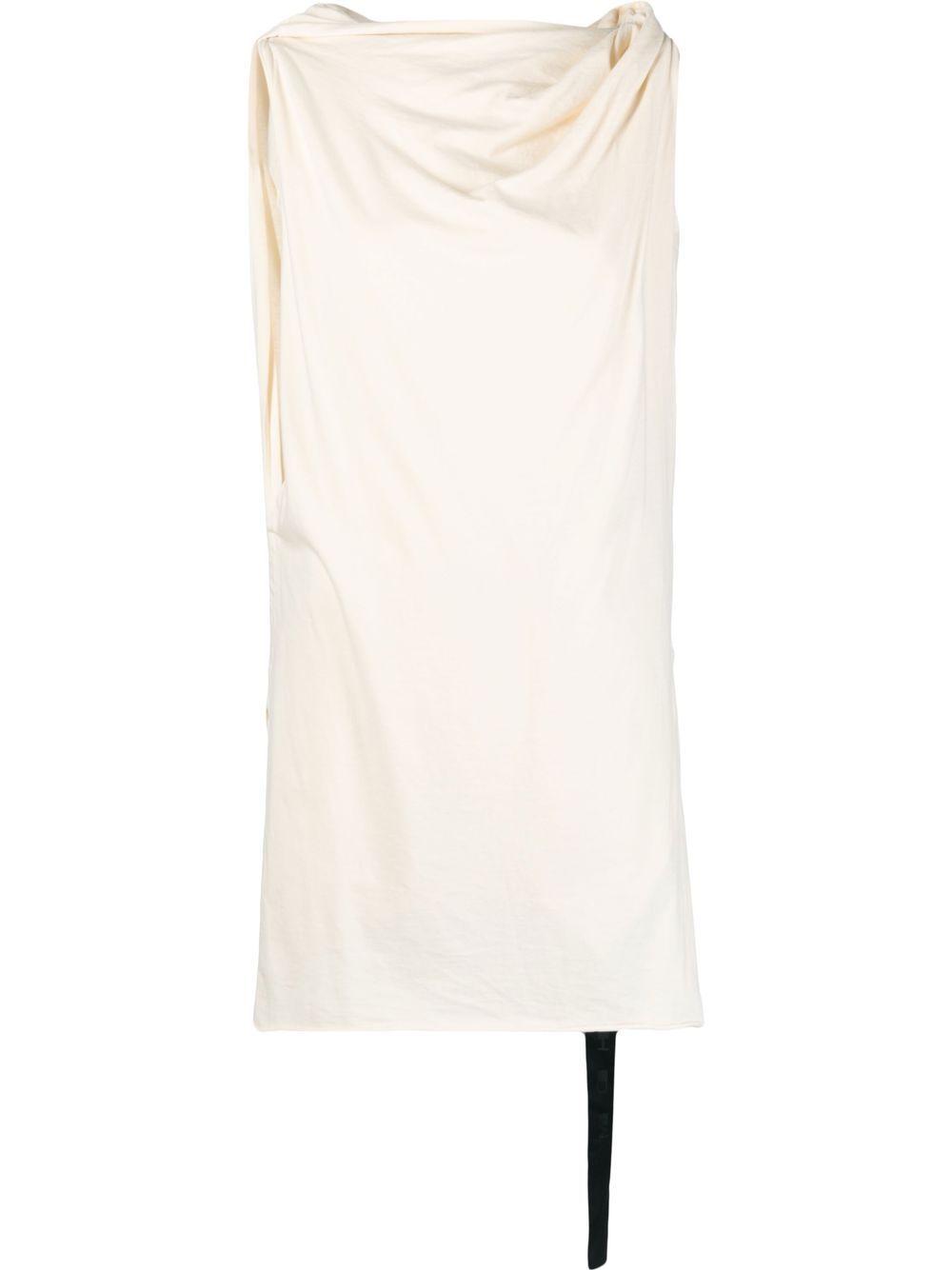 Rick Owens DRKSHDW draped organic cotton tunic - Neutrals von Rick Owens DRKSHDW