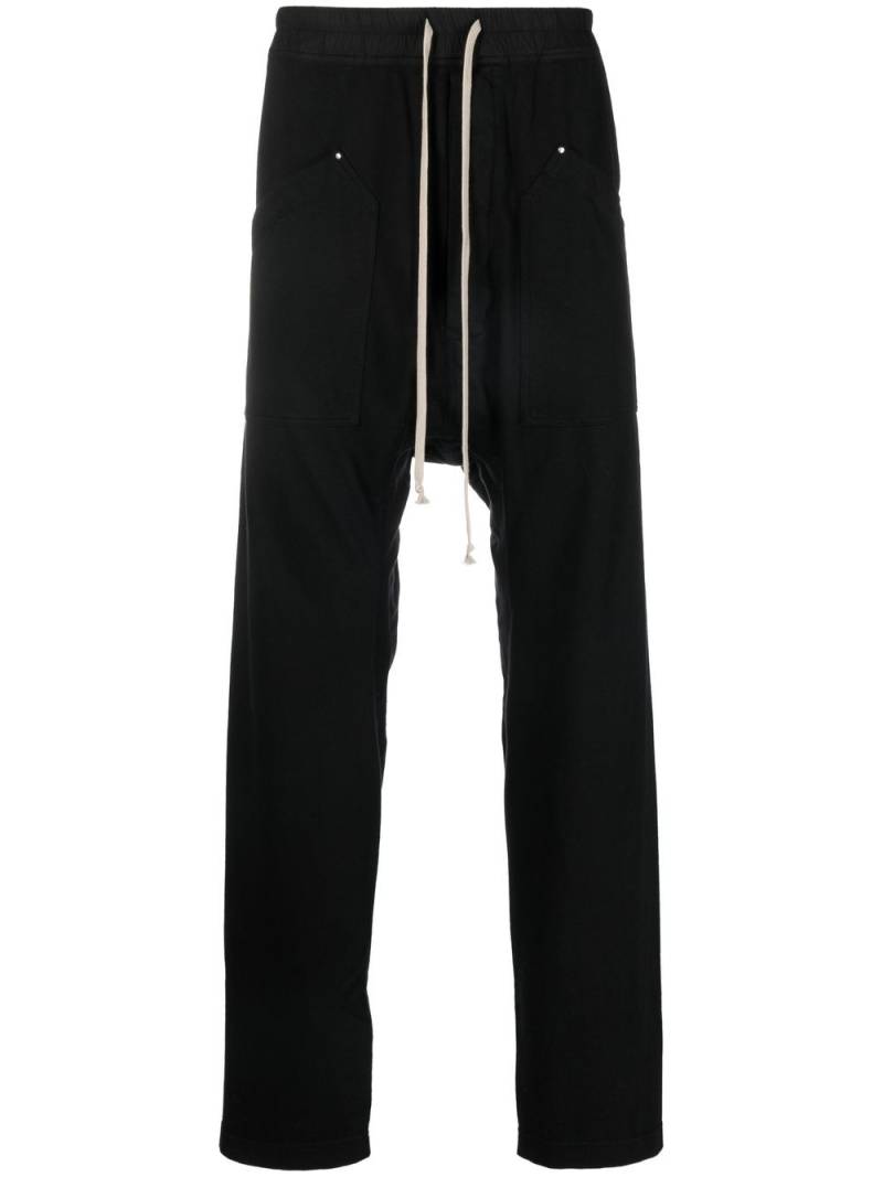 Rick Owens DRKSHDW drawstring-waist drop-crotch trousers - Black von Rick Owens DRKSHDW