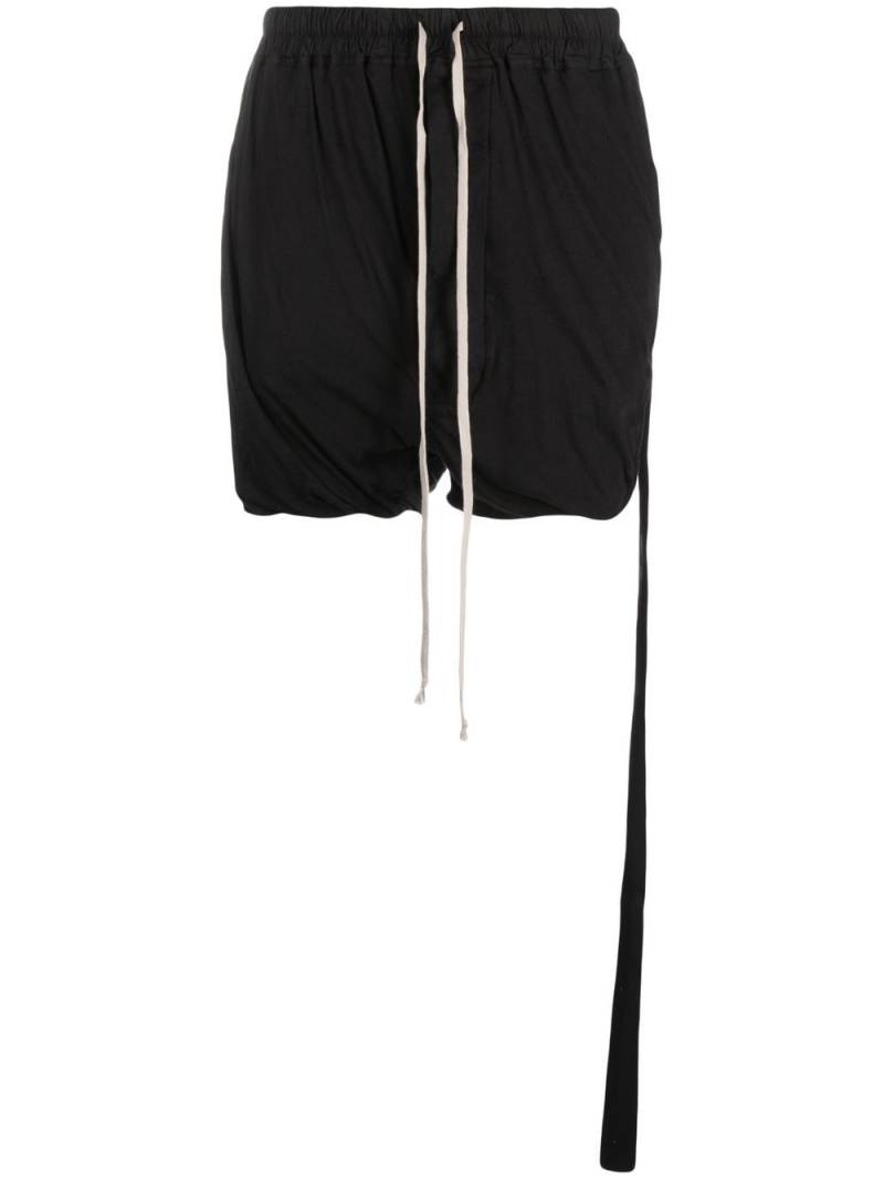 Rick Owens DRKSHDW drawstring-waist track shorts - Black von Rick Owens DRKSHDW