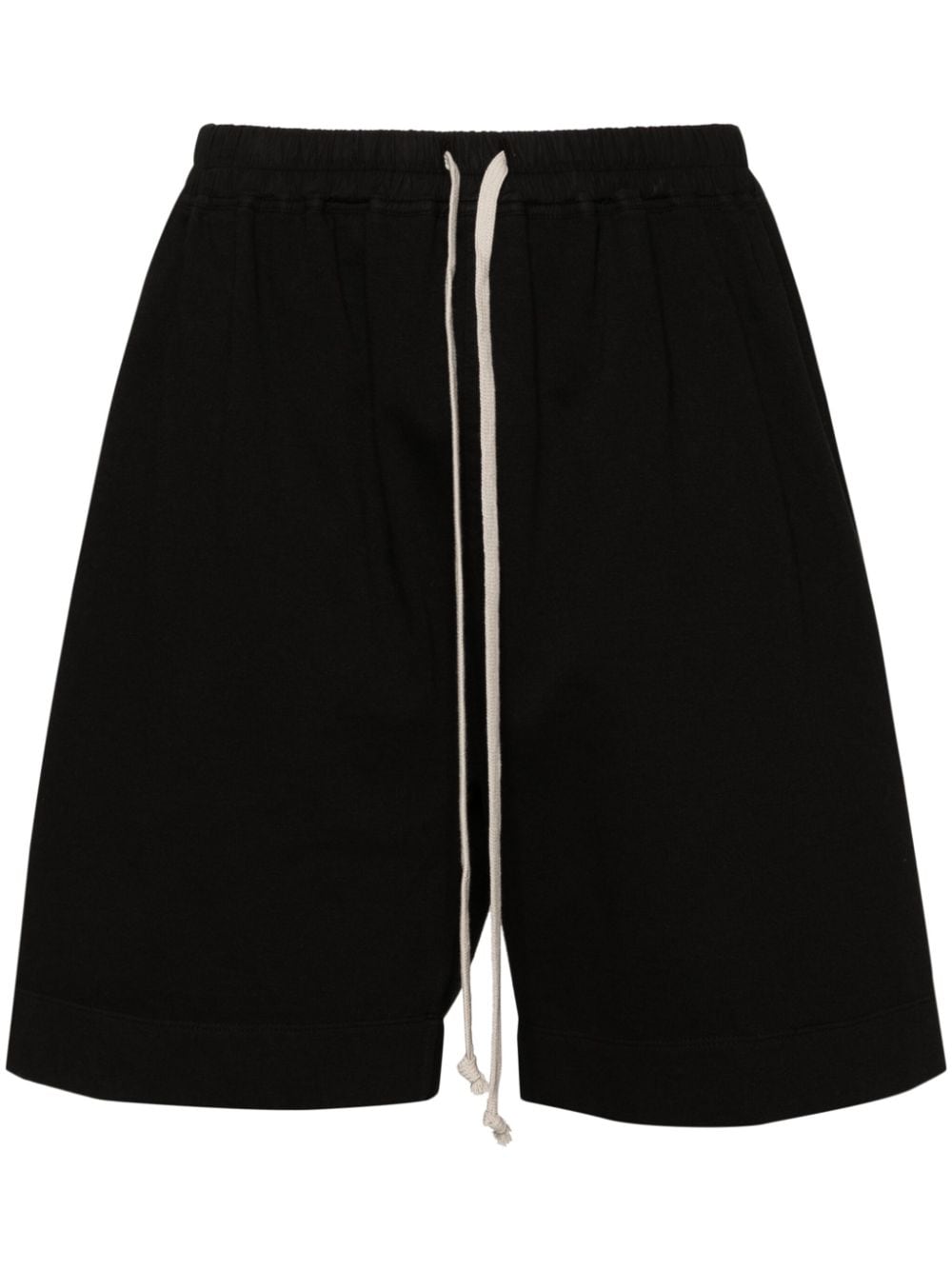 Rick Owens DRKSHDW drawstring-waistband cotton track shorts - Black von Rick Owens DRKSHDW