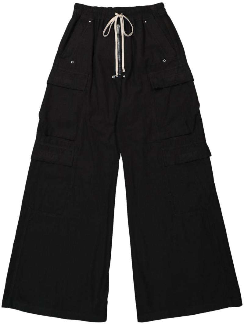 Rick Owens DRKSHDW drawstring wide-leg trousers - Black von Rick Owens DRKSHDW