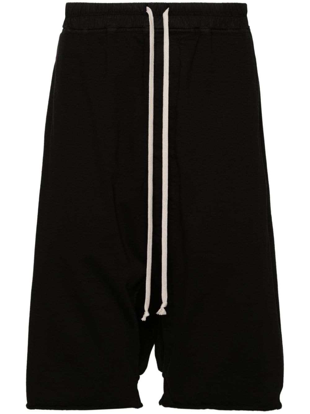 Rick Owens DRKSHDW drop-crotch cotton shorts - Black von Rick Owens DRKSHDW