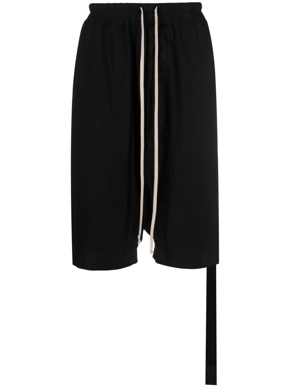 Rick Owens DRKSHDW drop-crotch organic cotton shorts - Black von Rick Owens DRKSHDW