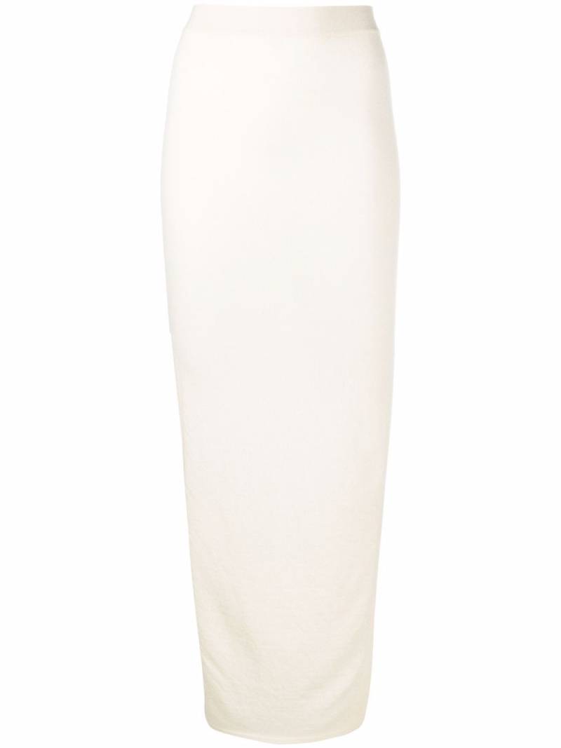 Rick Owens DRKSHDW knitted midi skirt - Neutrals von Rick Owens DRKSHDW