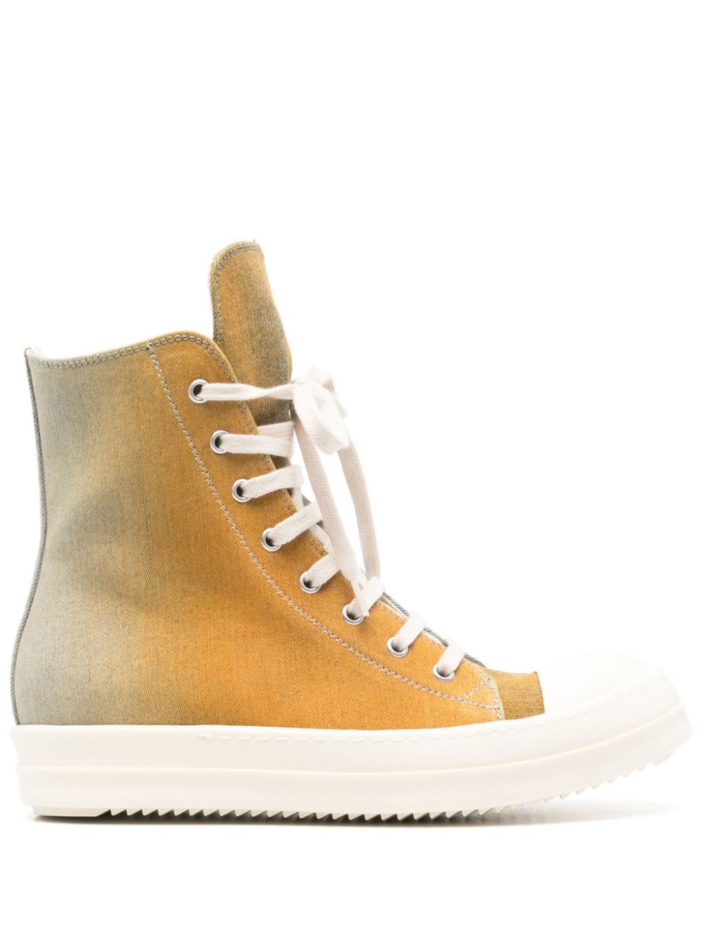 Rick Owens DRKSHDW gradient denim high-top sneakers - Blue von Rick Owens DRKSHDW