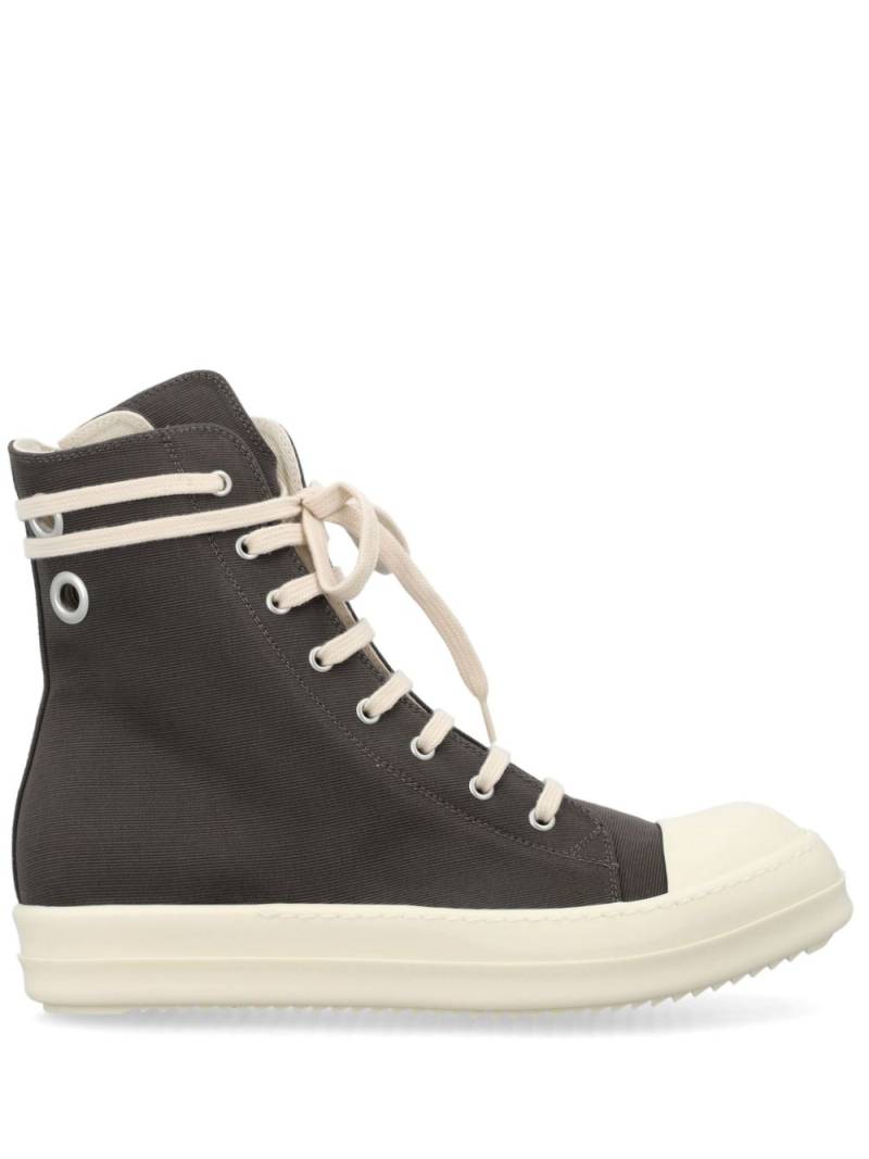 Rick Owens DRKSHDW high-top canvas sneakers - Green von Rick Owens DRKSHDW