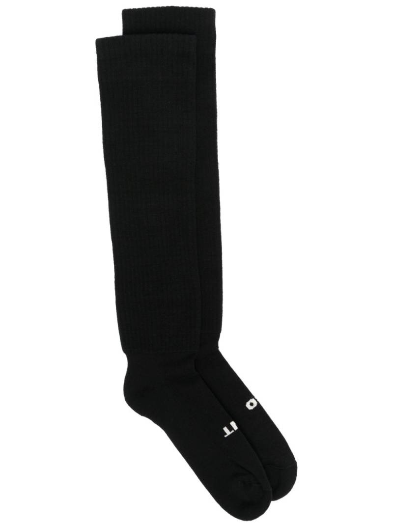 Rick Owens DRKSHDW knee-high socks - Black von Rick Owens DRKSHDW