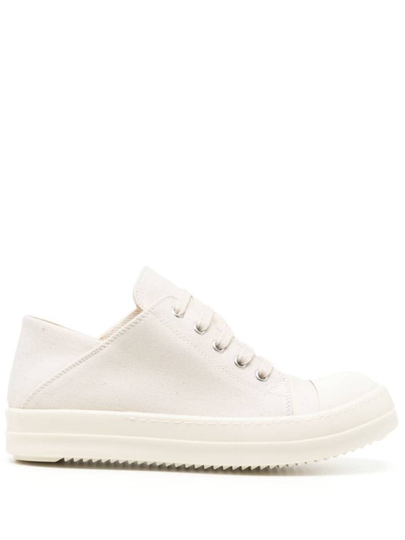 Rick Owens DRKSHDW lace-up canvas sneakers - Neutrals von Rick Owens DRKSHDW