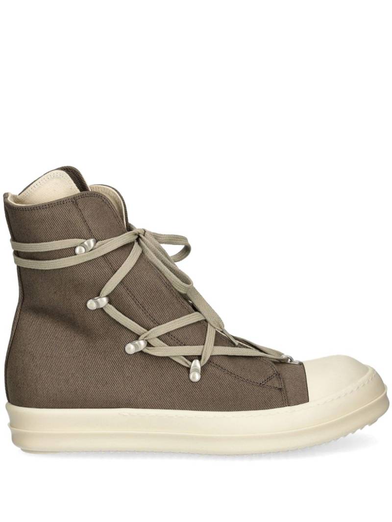 Rick Owens DRKSHDW lace-up high-top sneakers - Brown von Rick Owens DRKSHDW