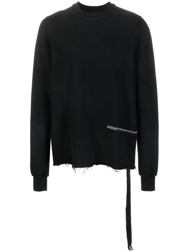 Rick Owens DRKSHDW logo-patch cotton sweatshirt - Black von Rick Owens DRKSHDW