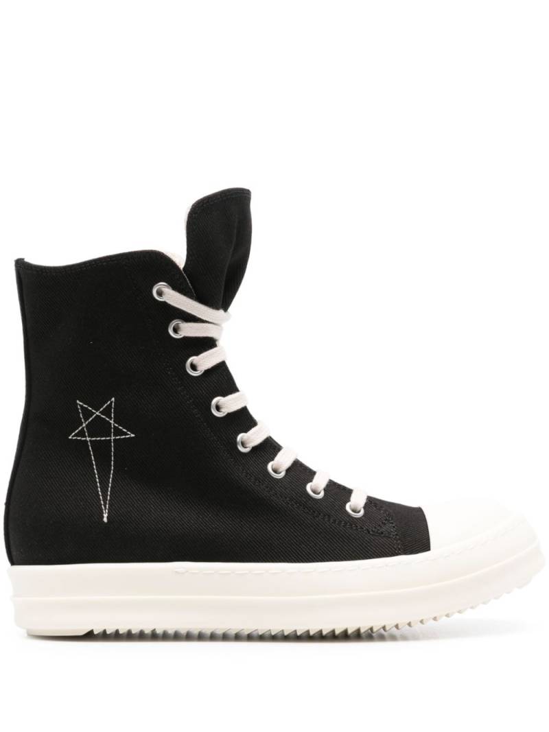 Rick Owens DRKSHDW logo-stitch sneakers - Black von Rick Owens DRKSHDW