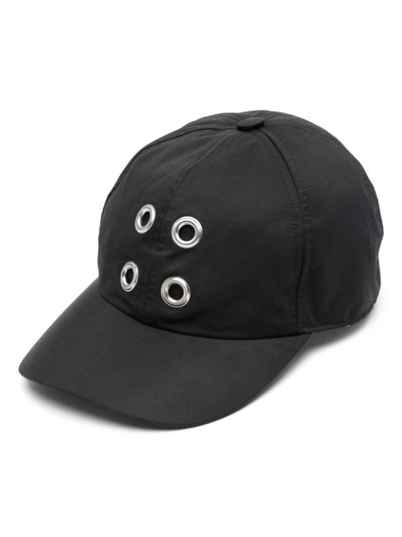 Rick Owens DRKSHDW metal-eyelet baseball cap - Black von Rick Owens DRKSHDW