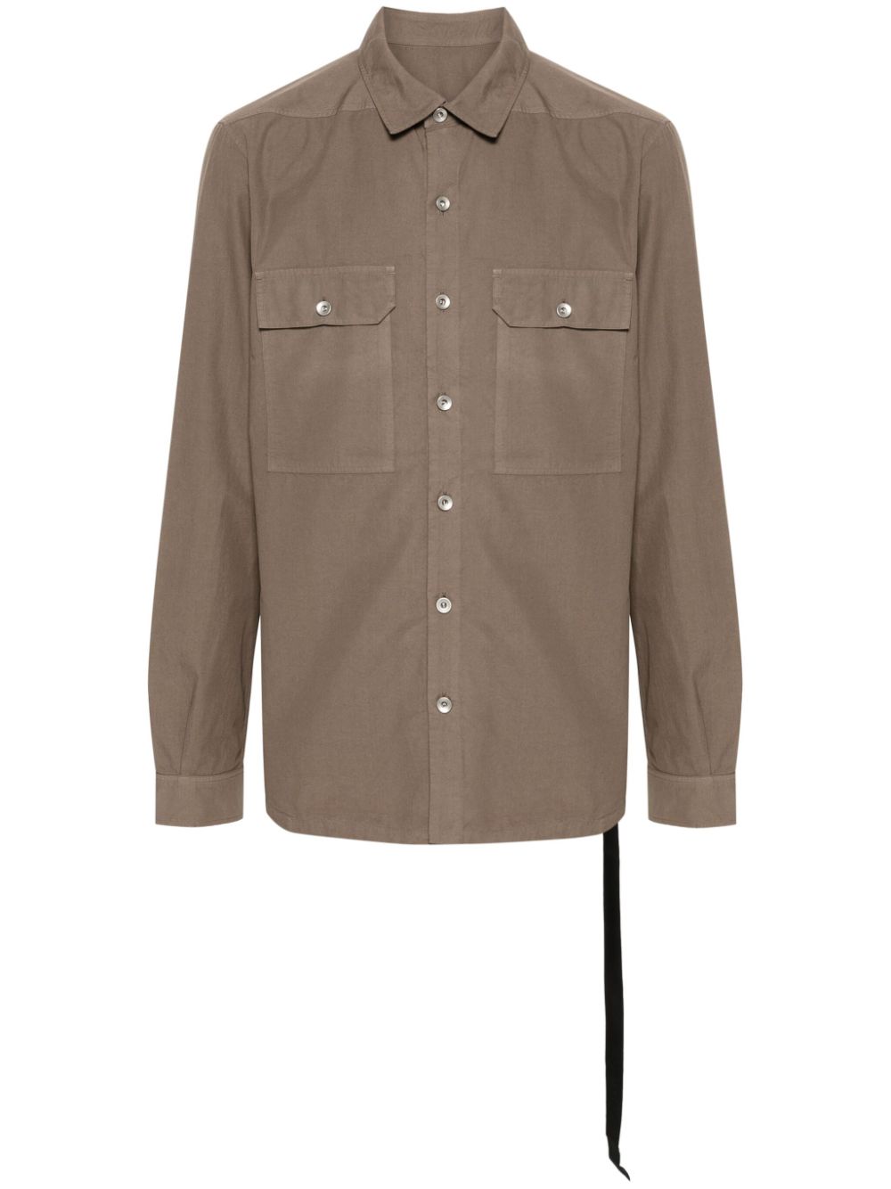 Rick Owens DRKSHDW organic cotton poplin shirt - Brown von Rick Owens DRKSHDW