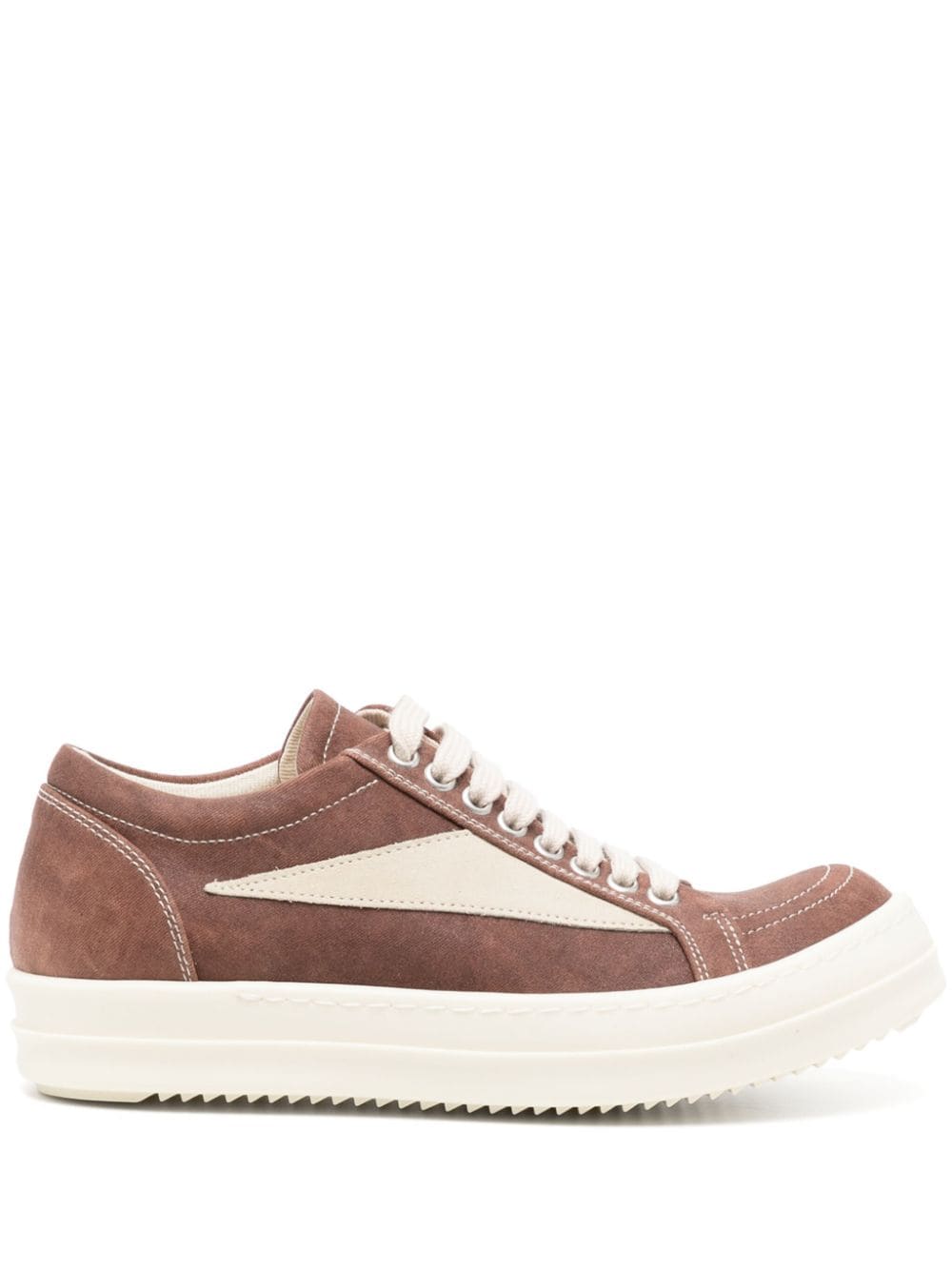 Rick Owens DRKSHDW panelled flatform sneakers - Brown von Rick Owens DRKSHDW