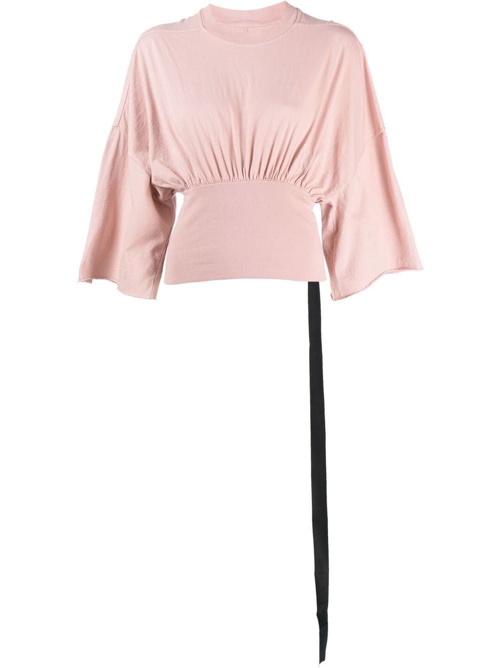 Rick Owens DRKSHDW round-neck draped blouse - Pink von Rick Owens DRKSHDW